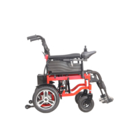 Fauteuil roulant électrique pour enfants, pliable côté gauche-droite, modèle compact mini avec fonctions de sécurité avancées 500156