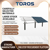 Supports de montage PV personnalisés, structure de support au sol fixe, galvanisation à chaud, support de panneaux solaires pour centrales électriques