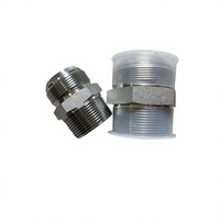 Adaptateur hydraulique droit en acier inoxydable et acier au carbone sur mesure, connecteur de tuyau robuste