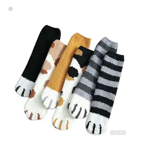 BX-K0144 Fleece Winter Claw Kawaii Cat Paw Socks