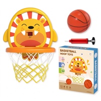 Concord Meilleure vente Mini panier de basket mural pour enfants en plastique avec tableau de scores électronique à motif animal de dessin animé, jeu de tir d'intérieur