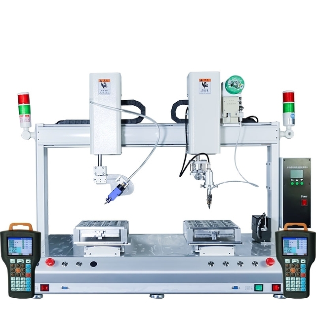 New Xiaomao Automatic Soldering Machine 3-Axis CCD Camera High-Speed 500mm/s 0.02-0.05mm Accuracy Temperature Control 1-Year