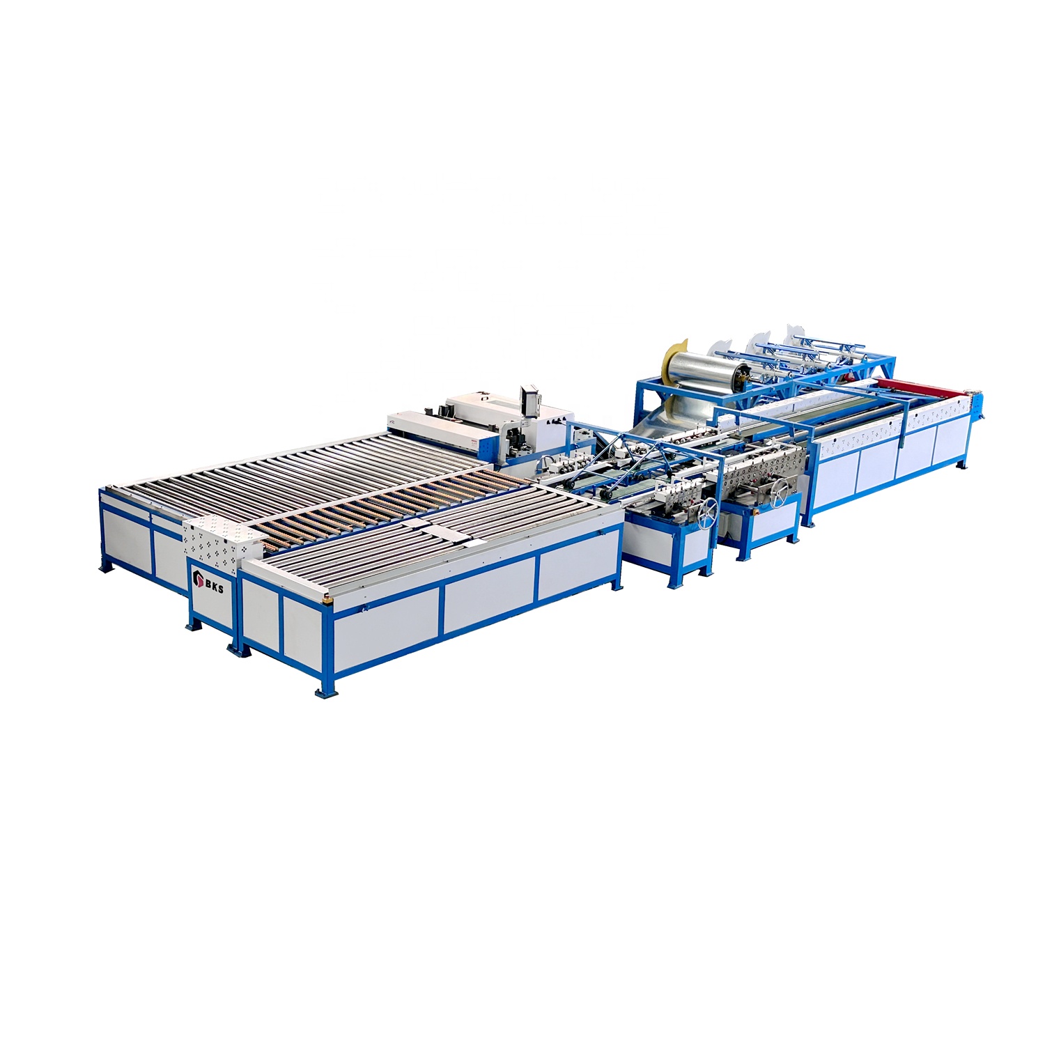 Auto duct production line 5 shape hvac air duct making machine for tube production