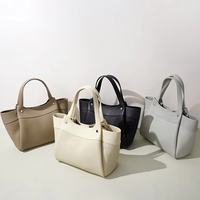 Sacs à main pour femmes en cuir PU de qualité supérieure, logo personnalisé OEM ODM, vente en gros, texture grainée exquise, sac fourre-tout 2 en 1 avec pochette intérieure