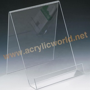 Clear Acrylic Table Tent <b>Stand</b> Double-Sided Countertop Sign Holder for Restaurant Menus and Retail Promotions - Product Image 5