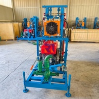 Foreuse de puits d'eau sur roues RJ150 25HP de 200m de profondeur, équipement de haute qualité, vente directe pour les forageurs de puits et la vente au détail