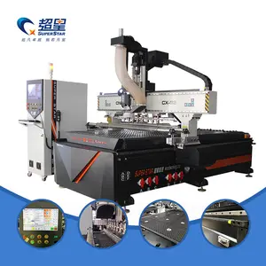 Superstar Customized 1325 2030 2040 3 Axis High Speed Linear ATC Wood CNC Router Machine for furniture making machines