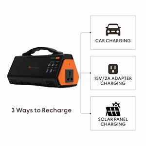 Ce RoHS chúng tôi cắm 100 wát năng lượng mặt trời sạc Trạm điện cầm tay Máy phát điện pin với panel năng lượng mặt trời cho cắm trại ngoài trời khẩn cấp - Product Image 3