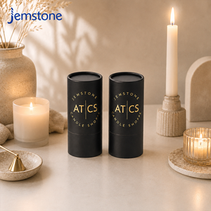 Tubo de papel biodegradable con logotipo personalizado, tubo de cartón para velas, embalaje de tubo para perfumes, caja de embalaje para velas de arena. - Product Image 1