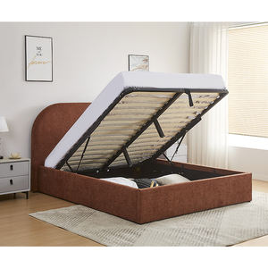 Camas modernas tapizadas con almacenamiento, camas de lujo tamaño queen y king, conjuntos de marcos de cama tapizados para dormitorio - Product Image 2