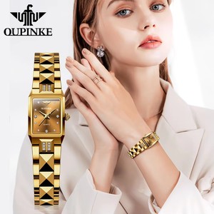 Envío Directo OUPINKE 3246 Reloj de Cuarzo para Mujer 50M Resistente al Agua Relojes de Acero de Tungsteno y Zafiro para Mujer Regalos Originales - Product Image 3