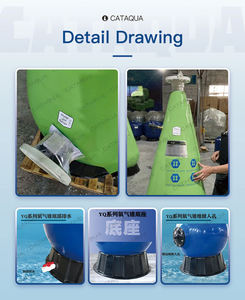 Cône d'aération personnalisé 60m³ à dissolution sous pression, buse d'aération pour aquarium, cône d'oxygénation pour aquaculture RAS - Product Image 5