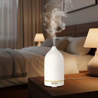 Diffuseur d'huiles essentielles en céramique 150 ml, diffuseur d'arômes ultrasonique à brume froide, coloré, pour la maison