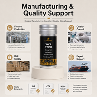 Fabricant OEM de bâtons de cire capillaire à marque privée, logo personnalisé, faible MOQ pour les marques de beauté