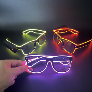 Kính mắt LED nhấp nháy có logo tùy chỉnh, kính râm phát sáng không dây, đạt chứng nhận CE - Product Image 5
