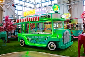 Camion de cuisine mobile vert, standard américain, cuisine de rue en vente / Camion de cuisine mobile rapide et entièrement équipé - Product Image 6