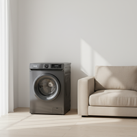 Lave-linge à chargement frontal 10 kg, entièrement automatique, classe énergétique A++, tambour en acier inoxydable, commande mécanique, pompe de vidange, usage domestique