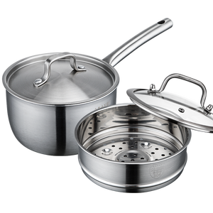304 Edelstahl Bestseller Küchen-Kochgeschirr Milch-Kochtopf-Sets Pfannen-Sets Kochgeschirr mit Griff Öko-Freundlich - Product Image 2