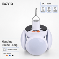 Lampes solaires LED Boyid pour l'éclairage des rues, des jardins, des maisons, les pannes de courant, les situations d'urgence, les marchés nocturnes, rechargeables, IP44, 5000 lumens