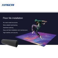 Écran LED publicitaire pliable et flexible à défilement en cascade pour affichage vidéo
