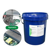 Composé de potting en silicone pour circuits imprimés, batterie, pilote LED, conducteur thermique, adhésif de potting électronique bicomposant ab
