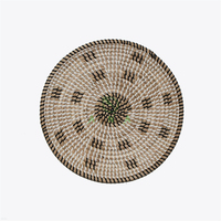 Décoration de maison en rotin avec lame en pierre, accessoire de Table en rotin et du style indien avec pièce pierreries