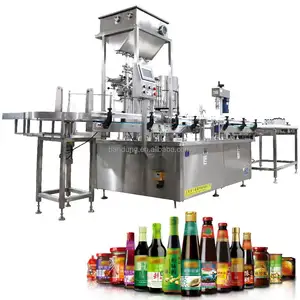Magnetic Pump Liquid Cooking Dipping Fish Soy Sauce Automatic Capping Machine Glass Bottle Filling Machine