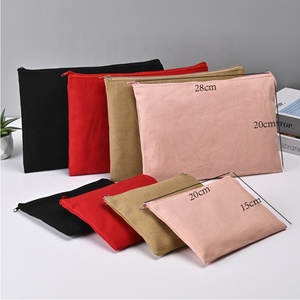 Chấp Nhận Biểu Tượng Tùy Chỉnh Và Kích Thước Nhãn Hiệu Riêng Đầy Màu Sắc Cotton <span class=keywords><strong>Linen</strong></span> Trang Điểm Mỹ Phẩm Pouch Vẻ Đẹp Dây Kéo Túi Với Kim Loại Dây Kéo - Product Image 6