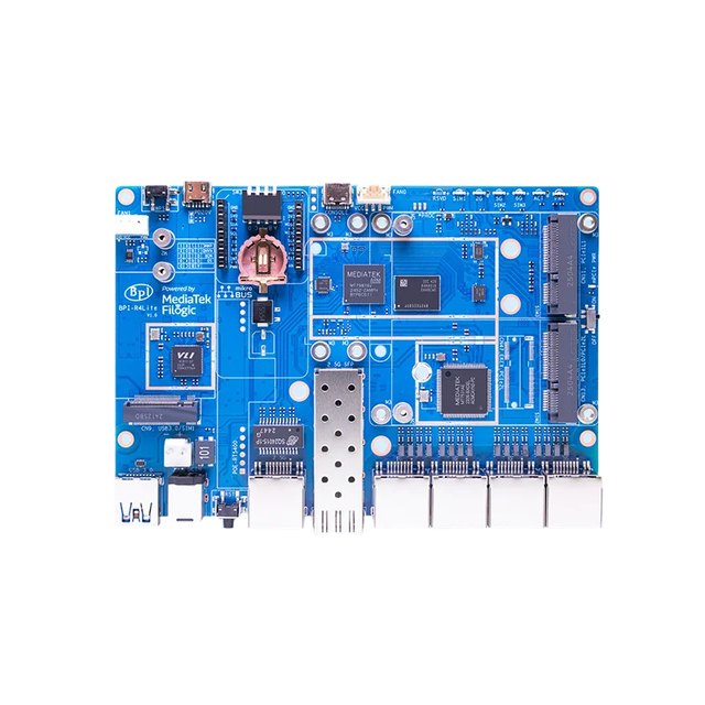 Chipboard Banana Pi Bpi-r4 Lite Mediatek Mt7987a 2gb Ddr4 8gb Emmc 256mb Spi-nand Smart Router Automation Wifi 7 Wireless Router