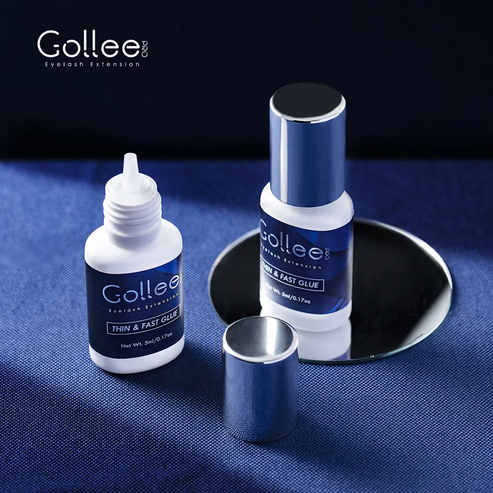 Gollee Black 6-8 Weeks Long Retention Eyelash Extension Professional Glue Bulk Adhesive Lash