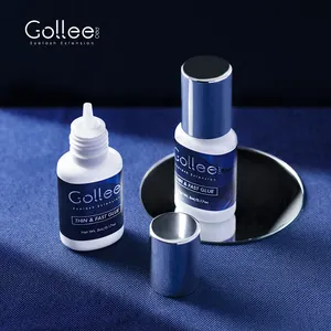 Gollee黑色6-8周保留睫毛扩展专业胶水散装粘合剂睫毛