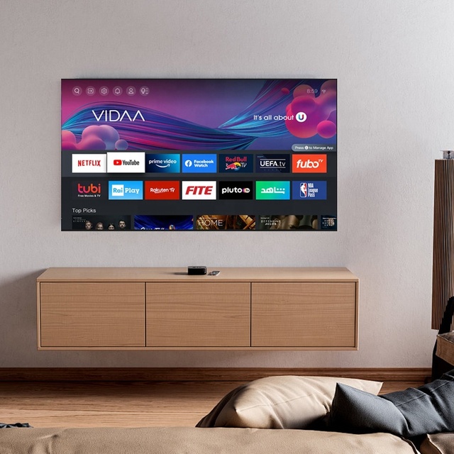OEM 2K 4K LED QLED HDTV 32 40 43 50 55 65 75 85 Smart TV for Hotels Android Vidaa WebOS Google TV