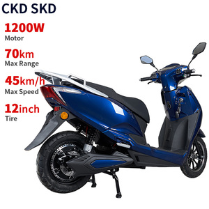 2026 <strong>Ev</strong> Scooter Electric Motorcycle SKD CKD 12inch 1200W Electric Pedal Moped for Adult - Product Image 2