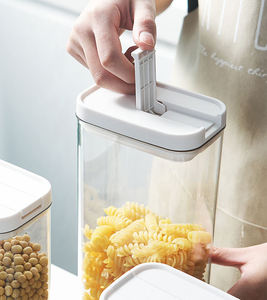 Latas selladas <span class=keywords><strong>de</strong></span> cocina <span class=keywords><strong>de</strong></span> alta calidad, contenedor <span class=keywords><strong>de</strong></span> granos <span class=keywords><strong>de</strong></span> despensa <span class=keywords><strong>de</strong></span> plástico transparente, caja <span class=keywords><strong>de</strong></span> órgano <span class=keywords><strong>de</strong></span> almacenamiento <span class=keywords><strong>de</strong></span> alimentos con tapa - Product Image 6