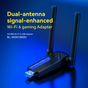 Ax1800 Wi-Fi 6 <span class=keywords><strong>USB</strong></span> Không Dây Mạng <span class=keywords><strong>Adapter</strong></span> 1800Mbps Tốc Độ Cho 4K Streaming VR Chơi Game LB-LINK BL-WDN1800H Bên Ngoài Máy Tính Xách Tay Cổ - Product Image 2