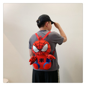 Zaino in Peluche <span class=keywords><strong>di</strong></span> Spider-Man per Ragazzi, Personaggio Marvel, Morbido Zainetto Casual Mini per Bambini - Product Image 4