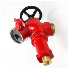 Hidrante contra incendios GOST de 2,5 pulgadas con doble salida y conexión roscada BS336. Equipo contra incendios. - Product Image 2