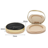 Boîtes d'emballage cosmétiques personnalisées pour poudre de teint, correcteur et fard à paupières, en plastique brillant, de forme irrégulière, neuves, pour fabricants
