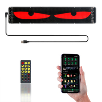 Panneau néon personnalisé pour pare-brise de voiture, écran LED alimenté par USB 5V, une couleur, publicité, décoration, indicateur de direction
