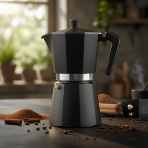 Cafetera de Aluminio 2 Tazas SOLIDEXPRESS Inducción Negro Humo 1654V NUEVO - Product Image 3