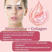 Complément de collagène OLLI OEM/ODM, gommes à la L-glutathion pour une formule anti-âge, 100% naturel, gommes pour une peau éclatante