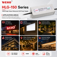 Alimentation LED étanche IP67 HLG-150W - Driver à tension/courant constant HLG-150 pour éclairage extérieur