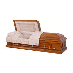 โลงศพไม้โอ๊ค ผิวธรรมชาติ แบบอเมริกัน/ยุโรป เคลือบเงาสูง ย่อยสลายได้ เป็นมิตรกับสิ่งแวดล้อม สำหรับเด็กและผู้ใหญ่ ศพได้รับการพิธีศพอย่างมีเกียรติ - Product Image 4