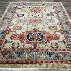 ยกระดับบ้านของคุณด้วยพรมขนสัตว์ถักมือแบบเรียบพรมติดผนังทำความสะอาดง่าย - Product Image 1