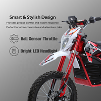 Vente directe d'usine 60V 2000W moto électrique certifiée CE 55km gamme tout-terrain Dirt Bike pour une utilisation tout-terrain
