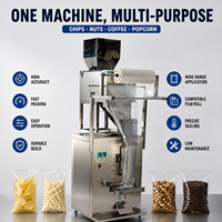 Machine d'emballage automatique de poudre pour chips, pop-corn, biscuits, bonbons, noix, emballage en film et feuille, applications textiles et chimiques