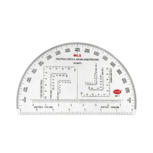 CYA Brand 6 inch Semi Circle Map Protractor #MP-1