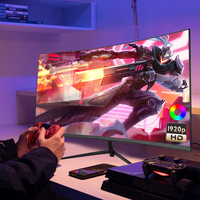 Monitor para Juegos con Panel IPS, Ordenador para Juegos con Puerto DP/H-D-M-I para Negocios y Hogar, Venta al por Mayor, UHD de 24/27 Pulgadas, 180hz, LED, LCD Negro