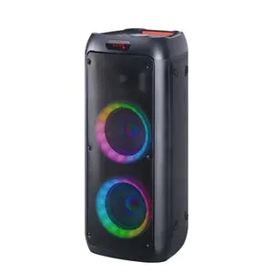 HANSUO 6.5 Inch BlueTooth Speakers Partybox Karaoke PortableLED Light Outdoor Party Speaker HS-TD06Q8