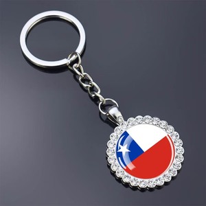 Nuevo Llavero con Bandera de Argentina, Adorno de Cristal con Diamantes de Imitación, Colgante para Llaves, Personalizado con Todas las Banderas Nacionales, Venta al por Mayor - Product Image 3